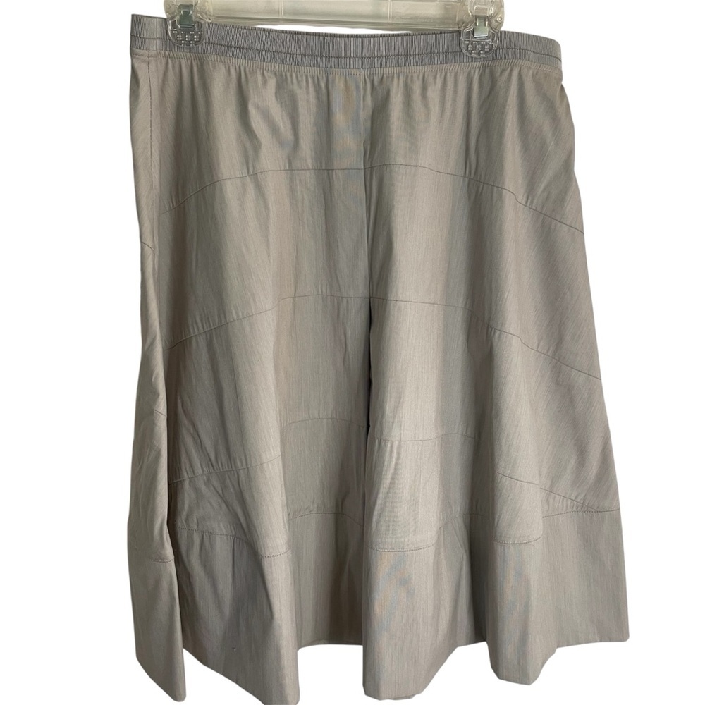 Piazza Sempione Light Gray A-Line Skirt Size IT 50 modest old money chic